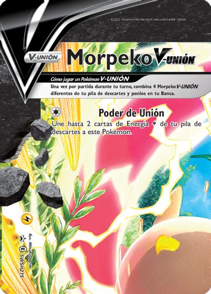 Morpeko V UNIÓN SWSH Promo 215 TCG WikiDex la enciclopedia Pokémon