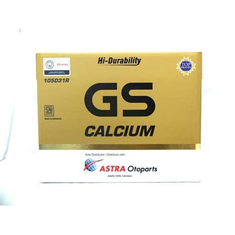 Jual Aki Battery Gs Calcium Astra D R V Ah Shopee Indonesia