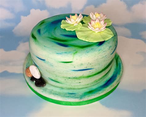 Water Lily Cake Lily Cake Cake Desserts