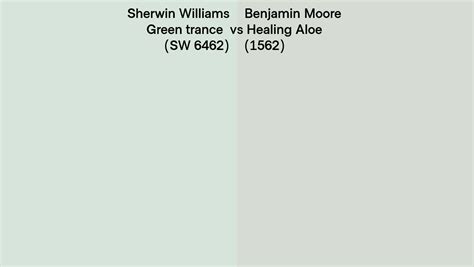 Sherwin Williams Green Trance Sw 6462 Vs Benjamin Moore Healing Aloe