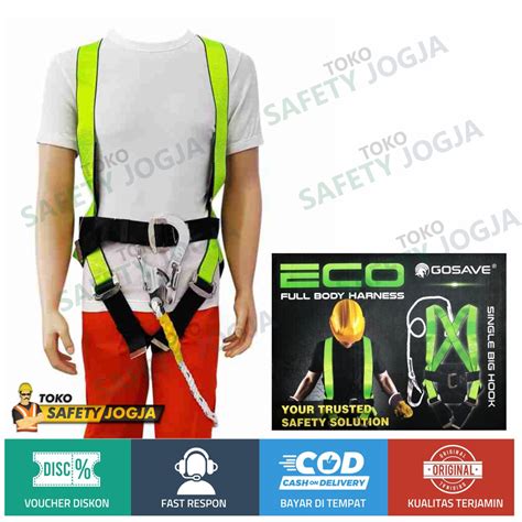 Jual Safety Belt Full Body Harness Single Big Hook Eco Gosave Shopee