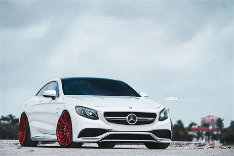 Beautiful White Mercedes S Class Coupe on Red ADV.1s from Miami — CARiD ...