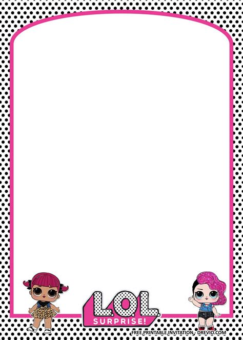 Free Printable Lol Surprise Birthday Party Kits Template