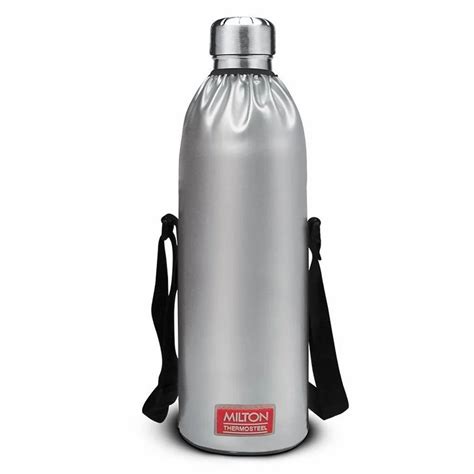 Stainless Steel Silver Milton 1800ml Thermosteel Duo Bottle For Office