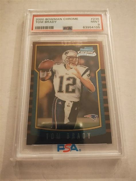 2000 Tom Brady Bowman Chrome 236 Rookie PSA 9 Mint EBay Authenticated