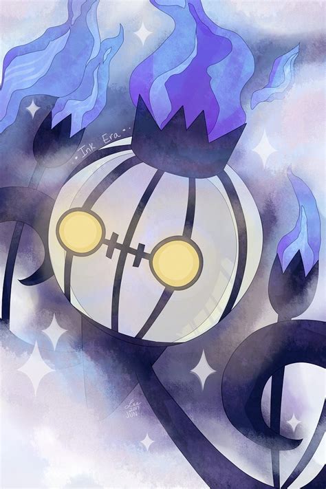 Midnight Lost Speedpaint Pokémon Fan Art Beautiful Chandelure hiding