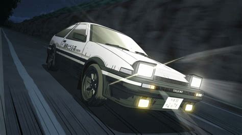 Takumi Coming Down The Mountain Initial D Street Racing Cars Street