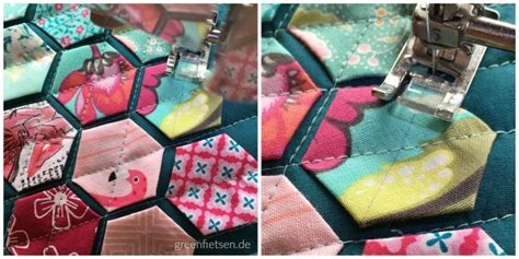 Tutorial Modern Hexies Quilten English Paper Piecing English