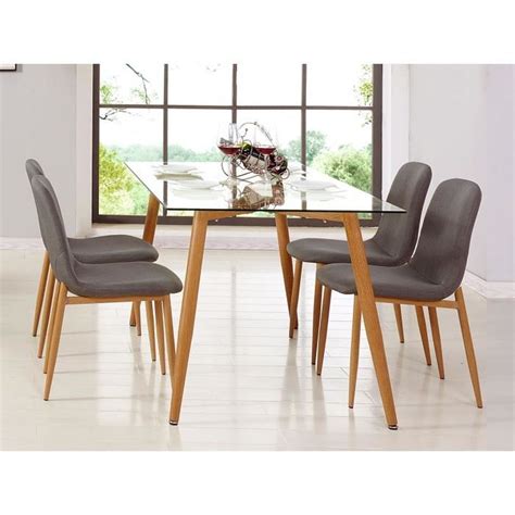 Table En Verre Chaises Scandinave Nordi Achat Vente Table