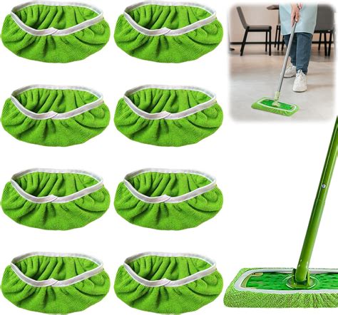 8 Pezzi Panni Riutilizzabili Per Swiffer Swiffer Mop Panno Microfibra