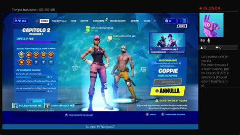 Live Fortnite Ita Gioco Con Il Mio Membro Del Team Youtube