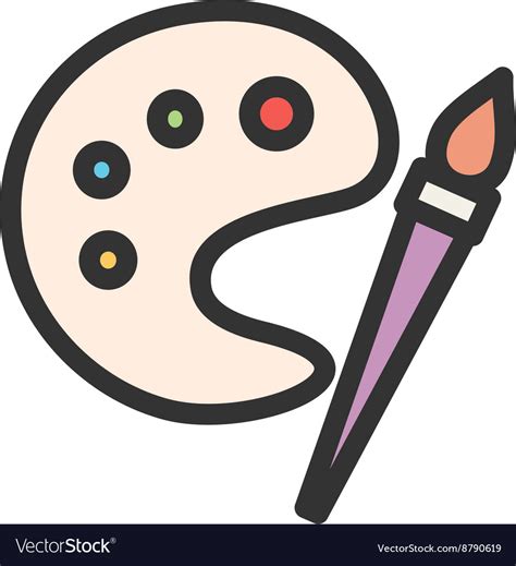 Color Pallet Royalty Free Vector Image Vectorstock