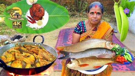 Fish Curry Recipe With Potato And Begun Fry Cooking And Eating Village