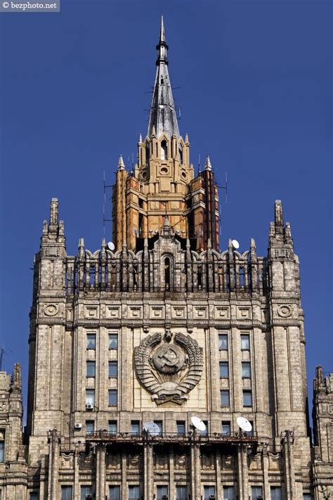 Stalinist Empire style in architecture. Seven sisters: Moscow's ...
