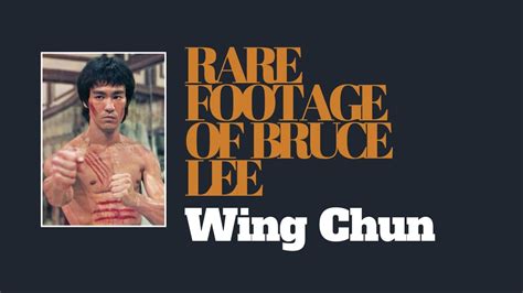 Rare Footage Of Bruce Lee Training Wing Chun Youtube