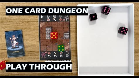 One Card Dungeon Pnp Play Through Youtube