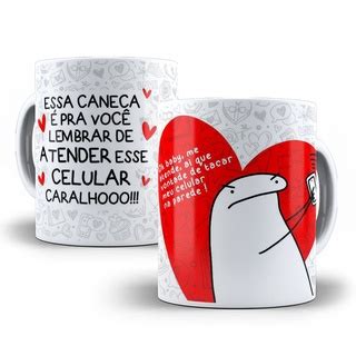 Caneca Personalizada Casal Flork Meme Namorado Namorada Porcelana