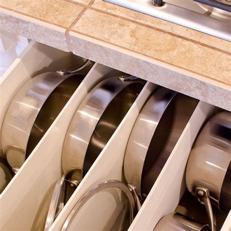 A 14 Towel Bar Is A Genius Way To Organize Pots And Pans Diy Kitchen