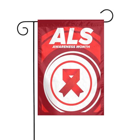 Als Awareness Month Garden Flag Vertical Double Sized Yard Outdoor Holiday Decoration Camping