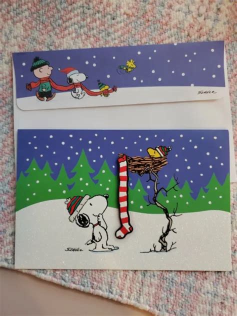 Hallmark Peanuts Snoopy Woodstock Charlie Brown And The Gang Birthday Card £12 44 Picclick Uk