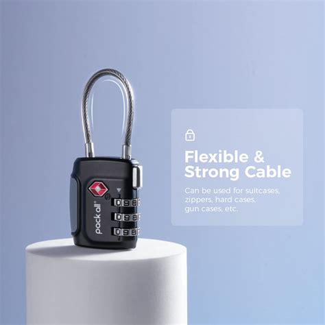 Snapklik Pack All TSA Approved Cable Luggage Locks 3 Digit