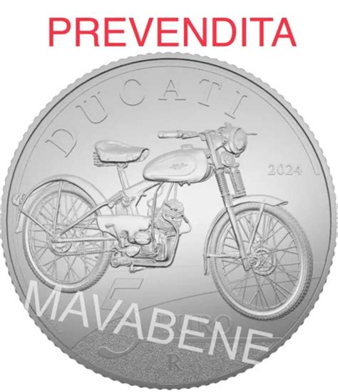 PREVENDITA 2024 ITALIA DUCATI CUCCIOLO MONETA 5 EURO ARGENTO