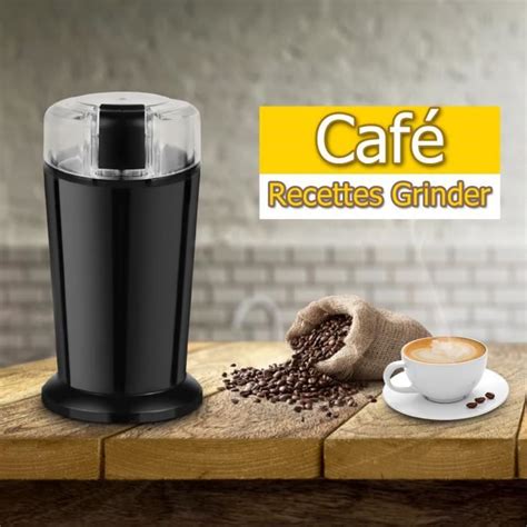 Giantex Moulin à Café Électrique 150W avec Double Lames en Inox