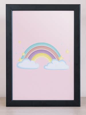 Arte Digital Para Poster Quadro Seja O Arco Iris Na Nuvem Compre