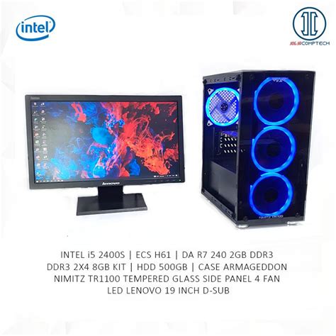 Jual PAKET PC MONITOR GAMING EDITING INTEL CORE I5 RAM 8GB VGA 2GB