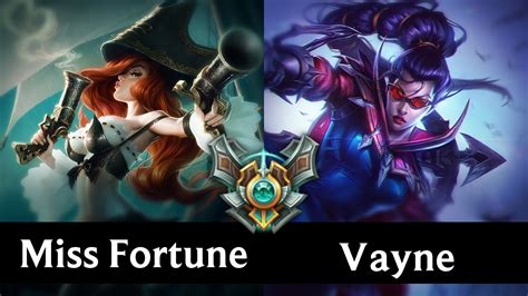 Miss Fortune Vs Vayne Bottom Na Master Season 7 Patch 7