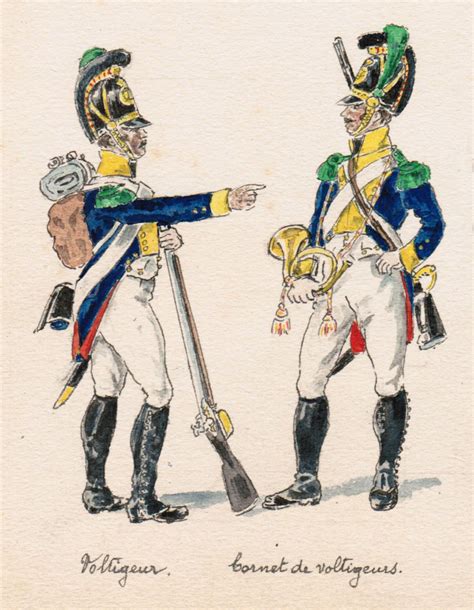 Régiment Dinfanterie Du Grand Duc Héritier Voltigeur Cornet De