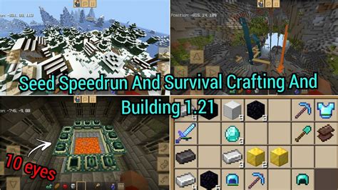 Seed Speedrun And Survival In Crafting And Building Youtube