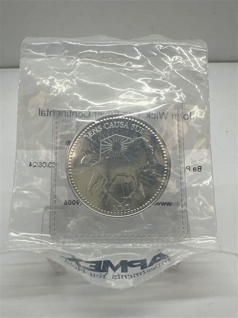 John Wick 1 Oz Silver Continental Coin In Apmex Packaging 191448 Ebay