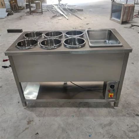 Ss Round Bain Marie With Gn Pan For Commercial Kitchen At Rs In