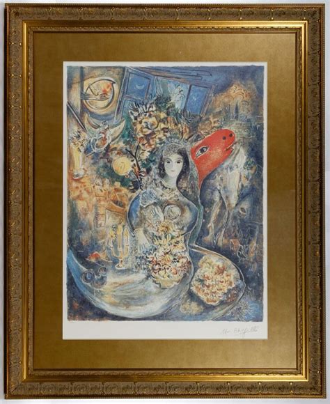 Lot 84 Marc Chagall Russian French 1887 1985 Bella Lithograph