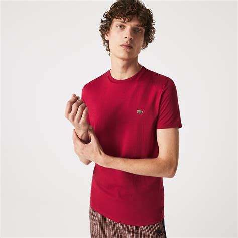 Lacoste Mens Crew Neck Pima Cotton Jersey T Shirt 190391328811