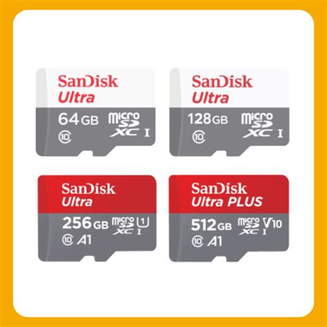 Sandisk Ultra Microsd สำหรับ Qubii Duo [64gb 128gb 256gb 512gb] Th