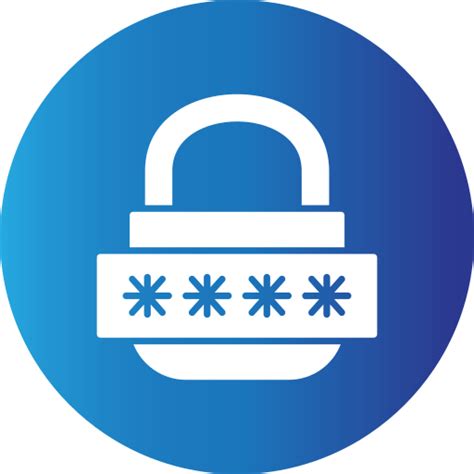 Password Generic Blue Icon