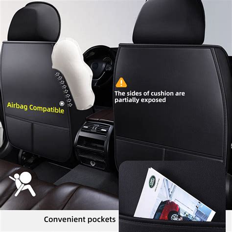 PU Leather Car Seat Covers Front Rear For Mitsubishi Lancer Outlander