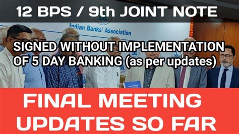 Meetings Update So Far Bps Th Joint Note Day Banking