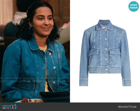 Wornontv Belas Denim Jacket With Crystal Buttons On The Sex Lives Of