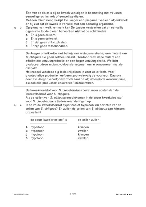 Opgaven Examen Biologie 2022 Eindexamens NU Eindexamen Economie 1