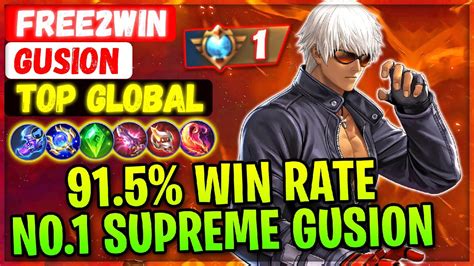 91 5 Win Rate No 1 Supreme Gusion Top Global Gusion Free2win