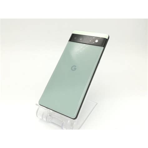 中古Google SoftBank SIMフリー Pixel 6a セージ 6GB 128GB GB17LECセンター保証期間1