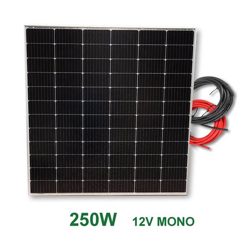 Kit 250W PRO 12V panel solar placa monocristalina células PERC de alta