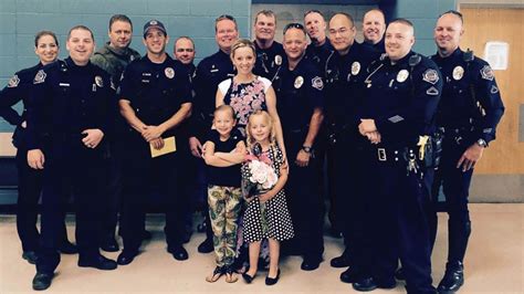 Mesa Police Department Shows Up For Little Girls Kindergarten