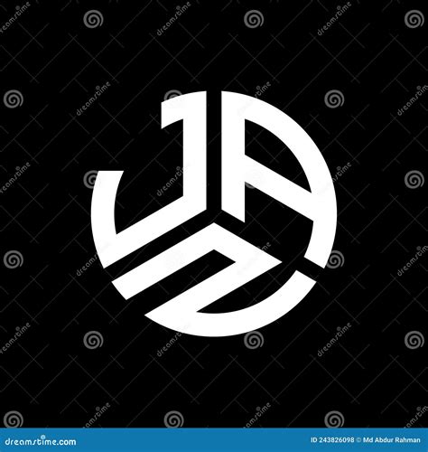 Design Do Logotipo Da Letra Jaz Em Fundo Branco Conceito De Logotipo