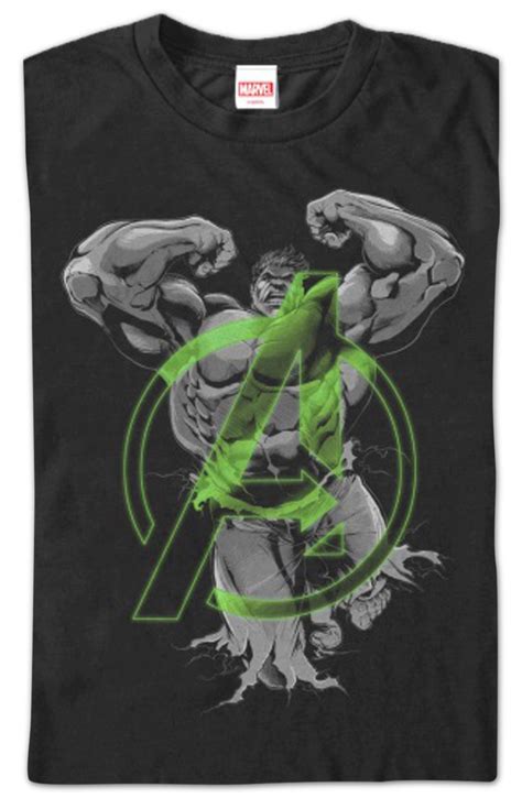 Green Avengers Logo Incredible Hulk T Shirt