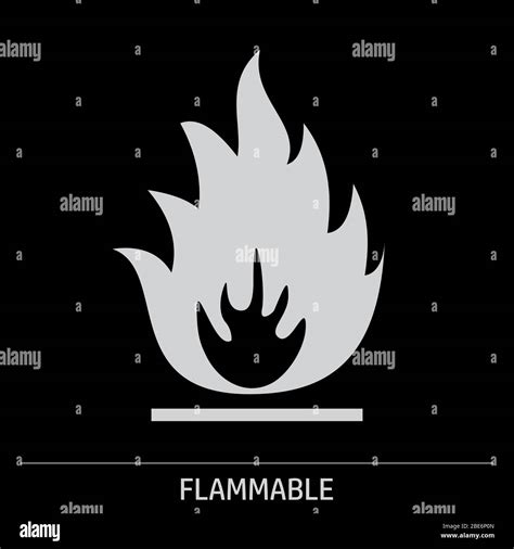 Signe De Symbole Inflammable Banque De Photographies Et Dimages