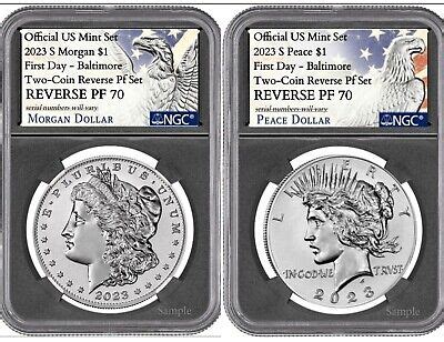 S Reverse Proof Morgan Peace Silver Dollar Ngc Pf First Day